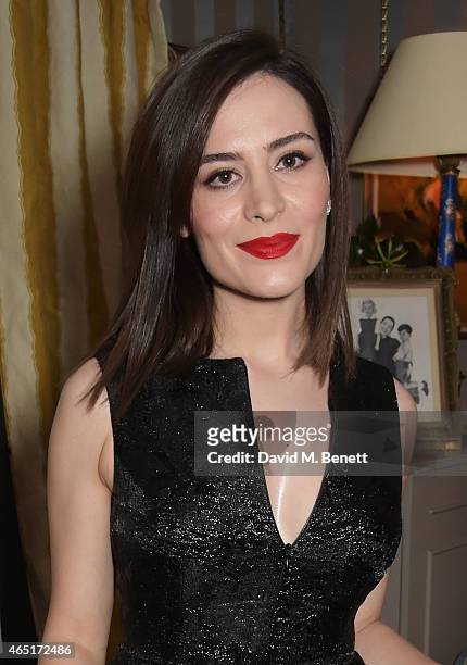 Actress Belcim Bilgin attends the premiere of "A Postcard From Istanbul" directed by John Malkovich in collaboration with St. Regis Hotels & Resorts...