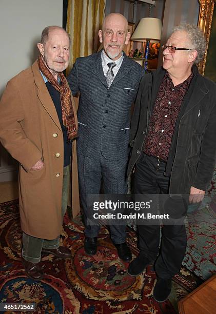 Nicolas Roeg, John Malkovich and Jeremy Thomas attend the premiere of "A Postcard From Istanbul" directed by John Malkovich in collaboration with St....