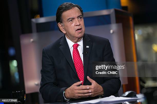 Pictured: Bill Richardson, former Governor of New Mexico, in an interview on January 13, 2015 --