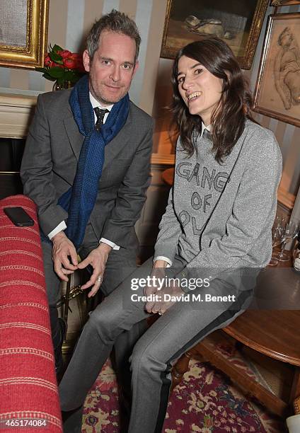 Tom Hollander and Bella Freud attend the premiere of "A Postcard From Istanbul" directed by John Malkovich in collaboration with St. Regis Hotels &...