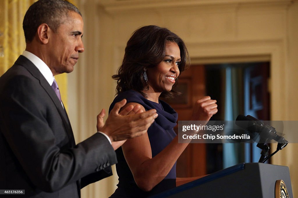 President And Mrs. Obama Discuss Efforts To Help Adolescent Girls Worldwide
