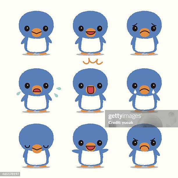 cute penguin - calla lily stock illustrations