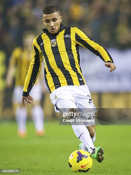 Zakaria Labyad of Vitesse during the Dutch Eredivisie match between Vitesse Arnhem and NEC Nijmegen at Gelredome on January 26, 2014 in Arnhem, The...