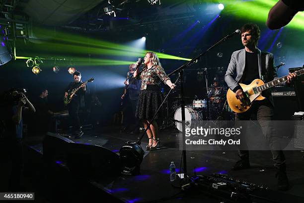 Kelly Clarkson gives an exclusive performance at iHeartRadio Theater on March 2, 2015 in New York City.