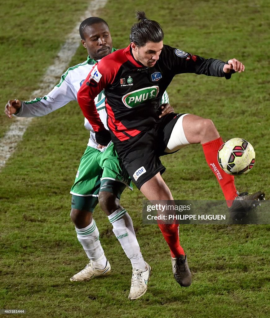 FBL-FRA-CUP-US BOULOGNE-SAINT-ETIENNE