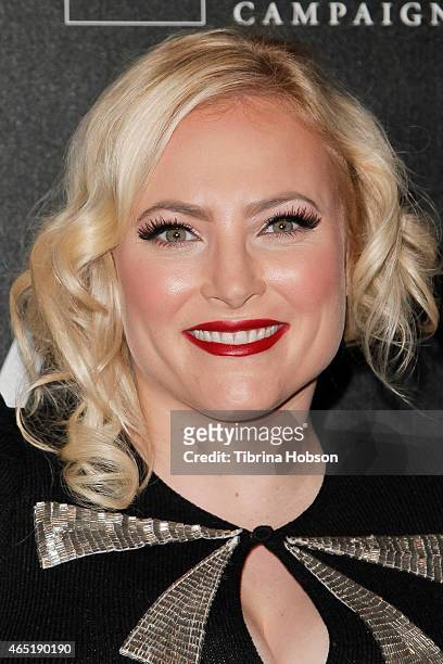 Meghan McCain attends the W Hotels 'Turn It Up For Change' ball to benefit HRC at W Hollywood on February 5, 2015 in Hollywood, California.