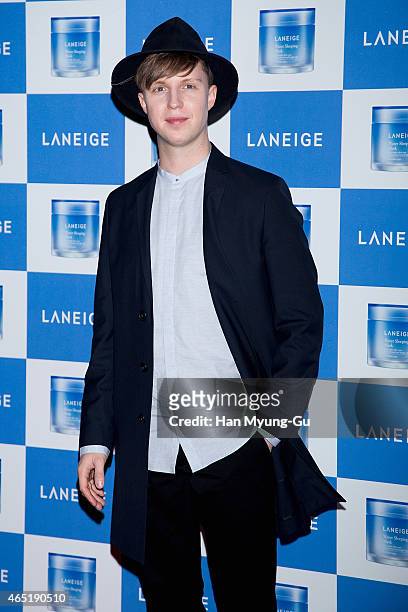 Julian Quintart from Belgium attends the Laneige Launch Party at Y1975 on March 3, 2015 in Seoul, South Korea.