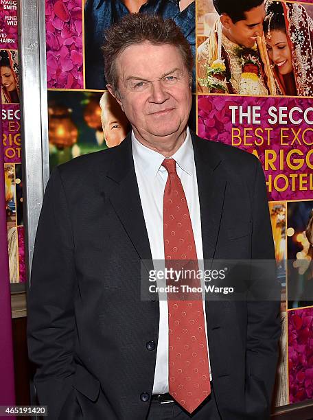 Director John Madden attends "The Second Best Exotic Marigold Hotel" New York Premiere at the Ziegfeld Theater on March 3, 2015 in New York City.
