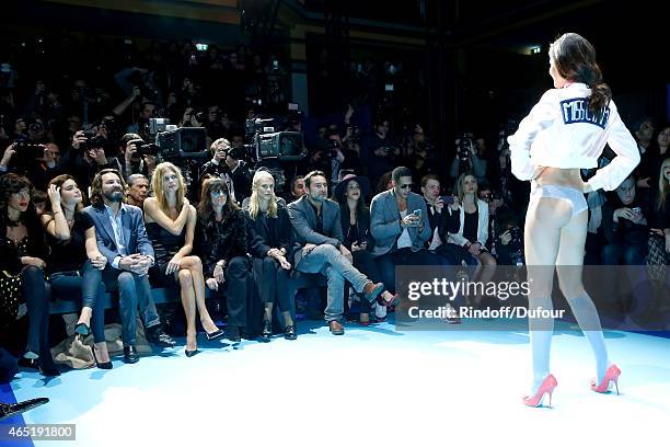 Pat de la Huerta, Lara Micheli, her companion Frederic Beigbeder, Malgosia Bela, Emmanuelle Alt, Aymeline Valade, Gilles Lellouche, Alice Belaidi,...