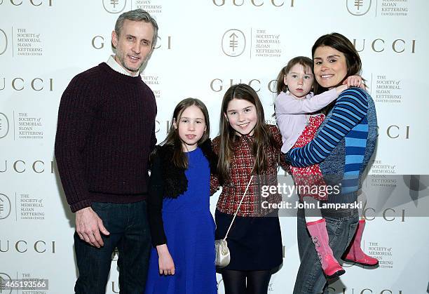 Dan Abrams, Teddy Abrams, Dillan Abrams, Finlay Abrams and Florinka Pesenti attend 24th Annual Bunny Hop at 583 Park Avenue on March 3, 2015 in New...