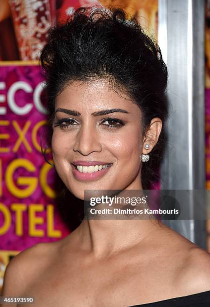 Actress Tina Desai attends "The Second Best Exotic Marigold Hotel" New York Premiere at the Ziegfeld Theater on March 3, 2015 in New York City.