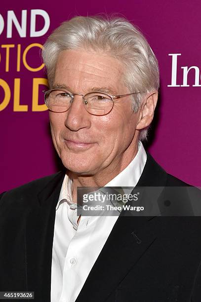 Actor Richard Gere attends "The Second Best Exotic Marigold Hotel" New York Premiere at the Ziegfeld Theater on March 3, 2015 in New York City.