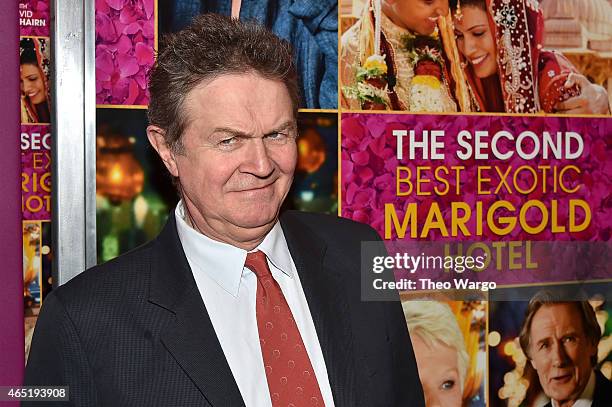 Director John Madden attends "The Second Best Exotic Marigold Hotel" New York Premiere at the Ziegfeld Theater on March 3, 2015 in New York City.