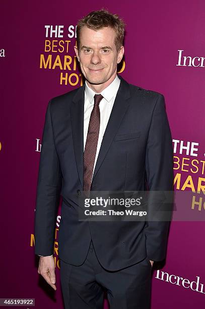 Producer Graham Broadbent attends "The Second Best Exotic Marigold Hotel" New York Premiere at the Ziegfeld Theater on March 3, 2015 in New York City.
