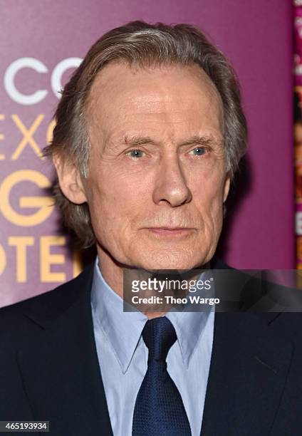 Actor Bill Nighy attends "The Second Best Exotic Marigold Hotel" New York Premiere at the Ziegfeld Theater on March 3, 2015 in New York City.