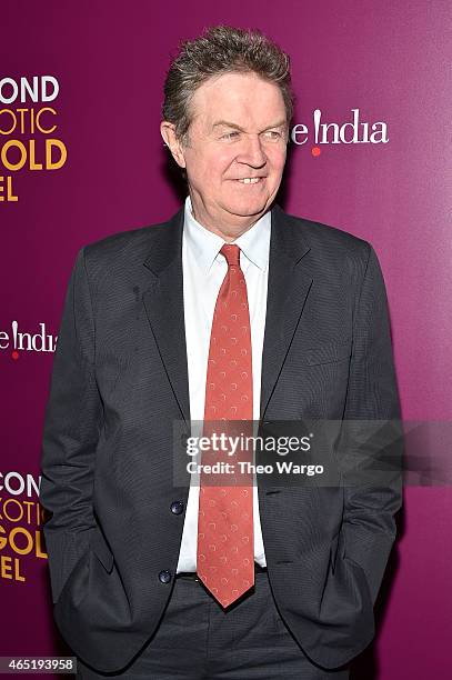 Director John Madden attends "The Second Best Exotic Marigold Hotel" New York Premiere at the Ziegfeld Theater on March 3, 2015 in New York City.