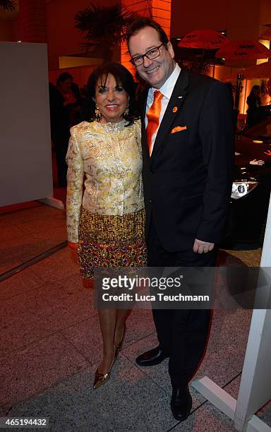 Regine Sixt and Lars-Eric Peters attend The Night The Winners Meet Party Hosted By Sixt on March 3, 2015 in Berlin, Germany.