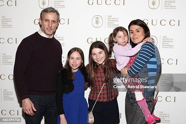 Dan Abrams, Teddy Abrams, Dillan Abrams, Finlay Abrams and Florinka Pesenti attend Associates Committee of the society of Memorial Sloan Kettering...