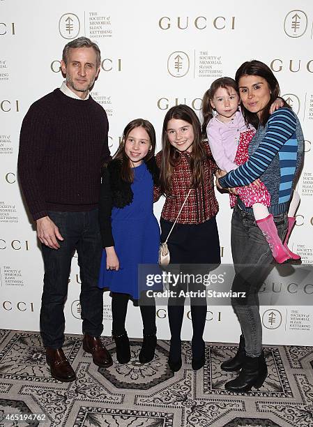 Dan Abrams, Teddy Abrams, Dillan Abrams, Finlay Abrams and Florinka Pesenti attend Associates Committee of the society of Memorial Sloan Kettering...