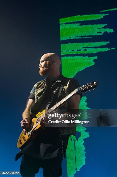 Mark Sheehan of The Script performs at Nottingham Capital FM Arena on March 3, 2015 in Nottingham, England.