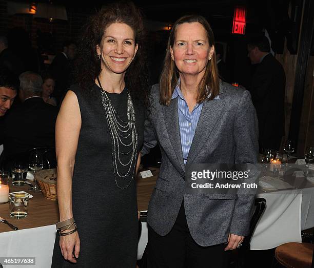 Minority Owner Philadelphia Eagles Christina Weiss Lurie and President Social Responsibility & Player Programs NBA Kathy Behrens attend the ESPN...