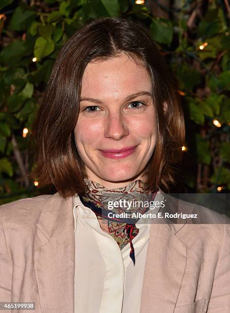 Actress Lindsay Burdge attends a screening of "Wild Canaries" at Cinefamily on March 3, 2015 in Los Angeles, California.