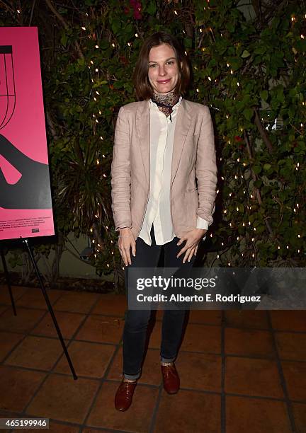 Actress Lindsay Burdge attends a screening of "Wild Canaries" at Cinefamily on March 3, 2015 in Los Angeles, California.