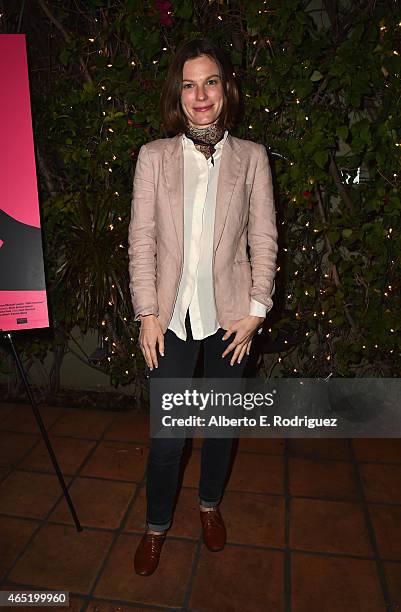 Actress Lindsay Burdge attends a screening of "Wild Canaries" at Cinefamily on March 3, 2015 in Los Angeles, California.