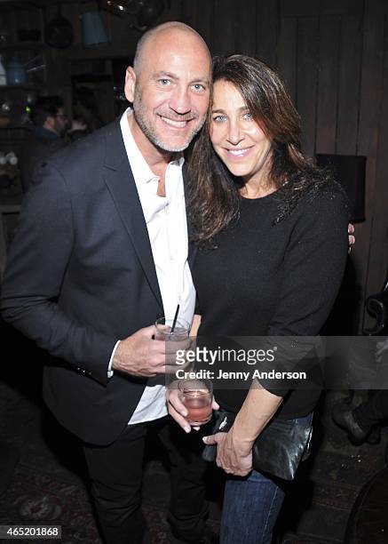 Brett Berns and Cassie Berns attend "Six Degrees Of Stockard Channing" at The Lodge at The McKittrick Hotel on March 3, 2015 in New York City.