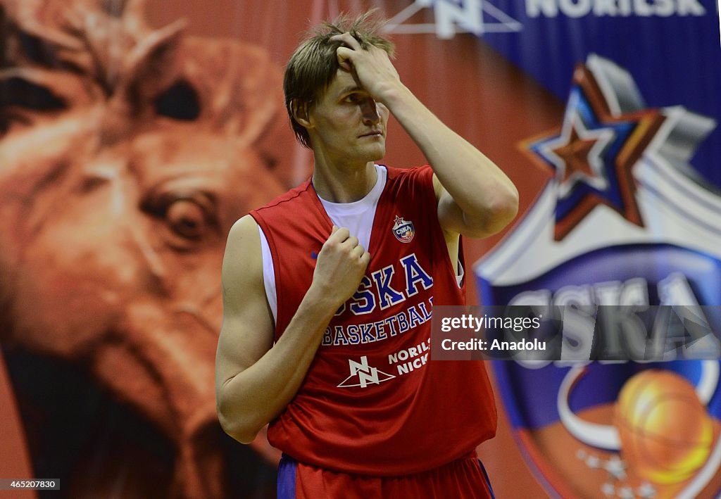 Basketballer of CSKA Moscow  Andrei Kirilenko