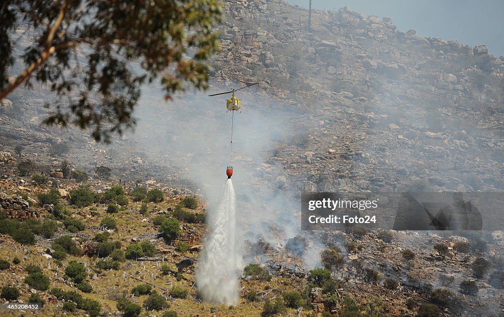 Fire Rages on in Cape Town