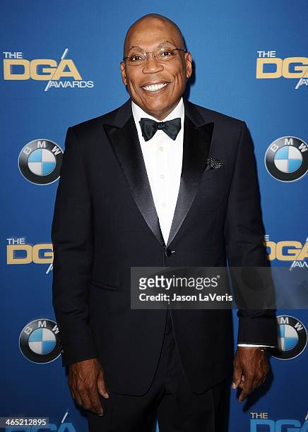 Director Paris Barclay attends the 66th annual Directors Guild of America Awards at the Hyatt Regency Century Plaza on January 25, 2014 in Century...