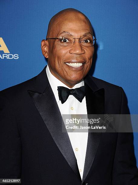 Director Paris Barclay attends the 66th annual Directors Guild of America Awards at the Hyatt Regency Century Plaza on January 25, 2014 in Century...