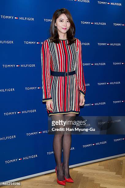 South Korean actress Oh Yoon-Ah attends the Tommy Hilfiger - The Hilfigers Family Wedding 2015 SS Collection at Tommy Hilfiger Flagship Store on...