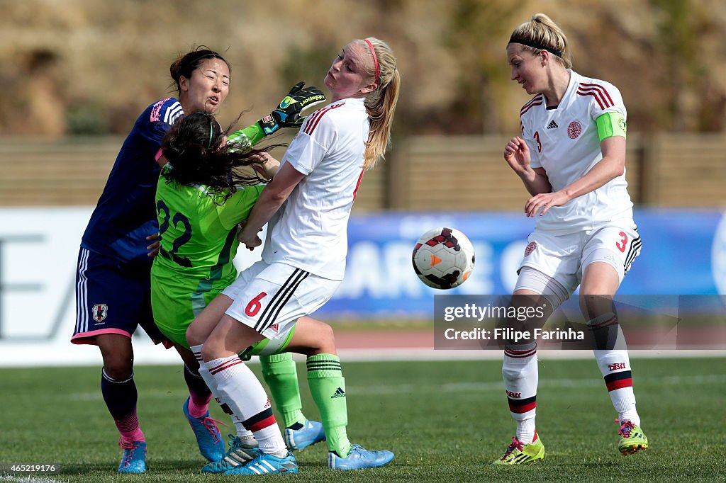 Japan v Denmark - Women's Algarve Cup 2015