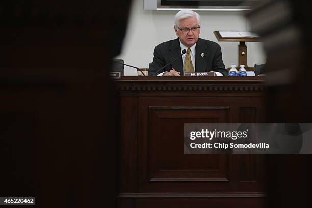 Appropriations Committee Chairman Hal Rogers delivers opening remarks during a hearing of the Military Construction, Veterans Affairs, and Related...