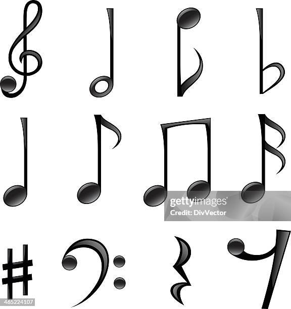 musical notizen - musical note stock-grafiken, -clipart, -cartoons und -symbole