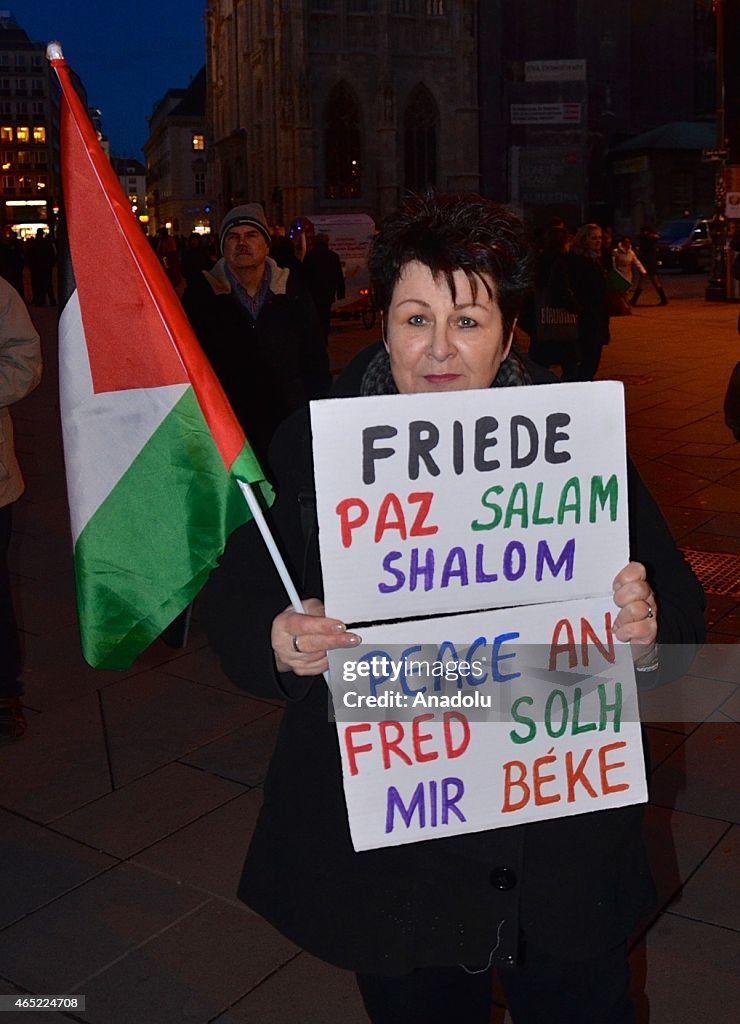 Demonstration against Israeli government in Vienna