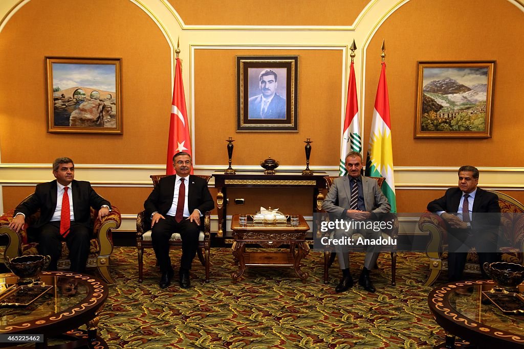 Turkey's National Defense Minister Yilmaz in Iraq