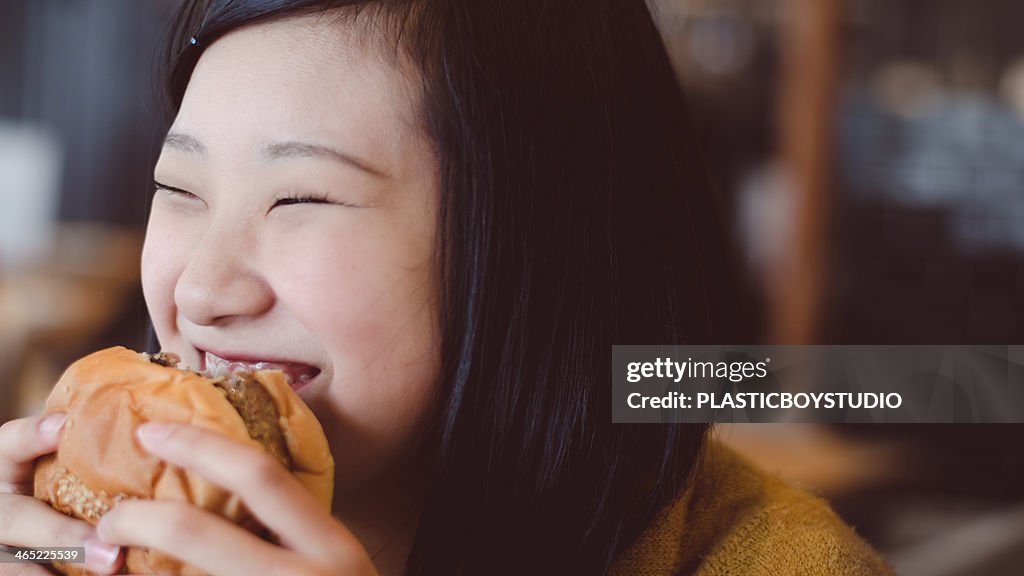 Delicious hamburger