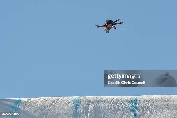 Andreas Hatveit competes in the men's ski slopestyle final Winter X-Games 2014 en route to earning the bronze medal at Buttermilk Mountain on January...