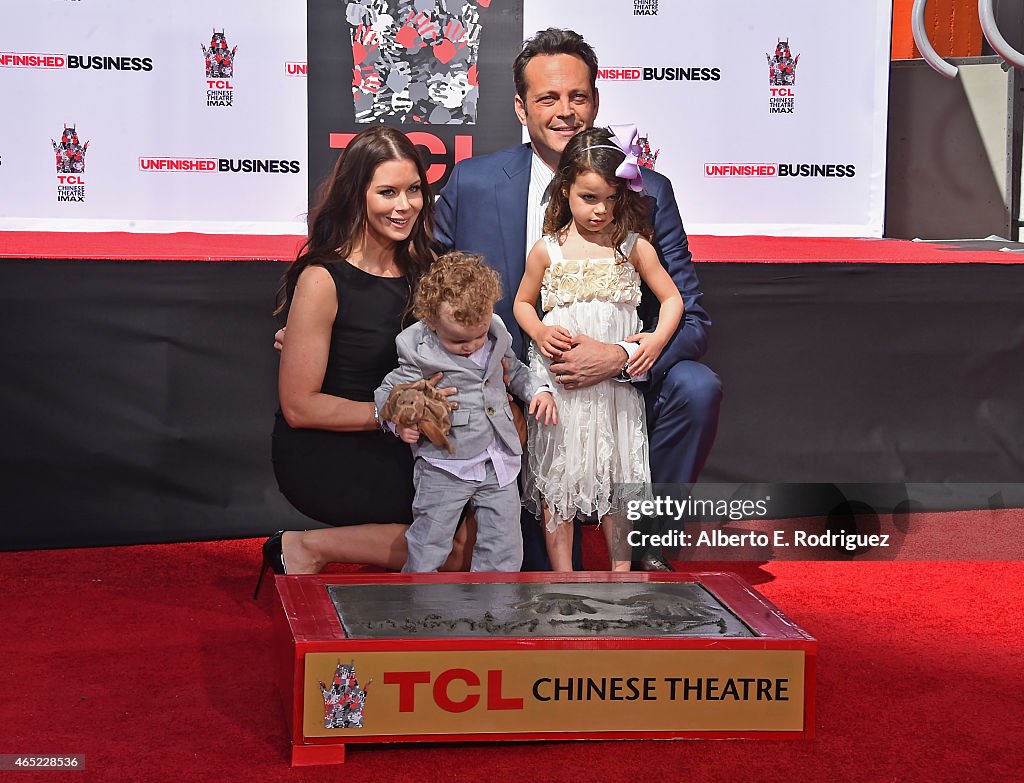 Vince Vaughn Immortalized With Hand And Footprint Ceremony