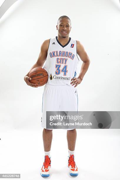 Rodney Williams of the Oklahoma City Blue poses for portraits on March 3, 2015 at the Chesapeake Energy Arena in Oklahoma City, Oklahoma. NOTE TO...