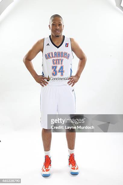 Rodney Williams of the Oklahoma City Blue poses for portraits on March 3, 2015 at the Chesapeake Energy Arena in Oklahoma City, Oklahoma. NOTE TO...