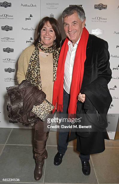 Barbara Dein and David Dein attend The Old Vic's Clarence Darrow Guest Night after party at Mondrian London on March 4, 2015 in London, England.