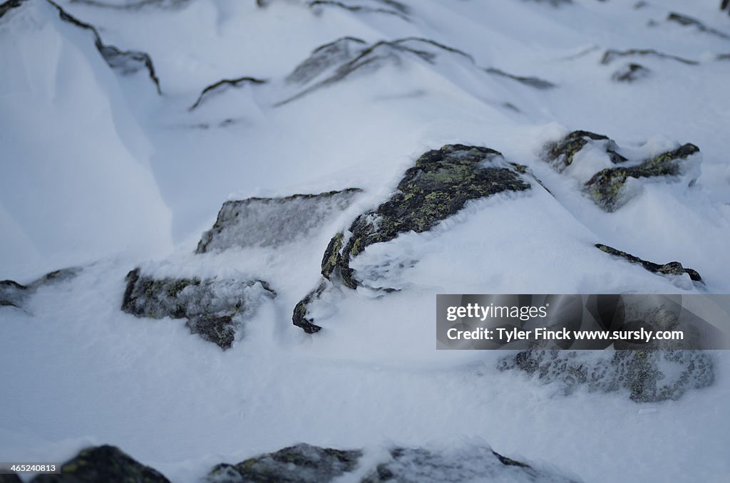 Snow Covered Rocks