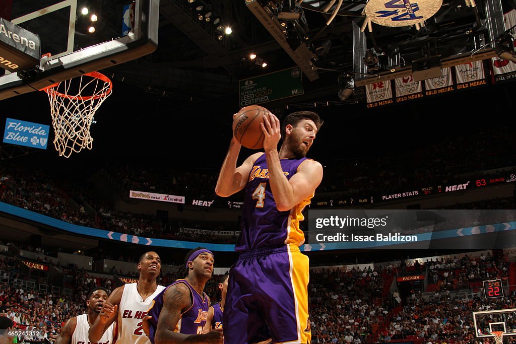 Los Angeles Lakers v Miami Heat