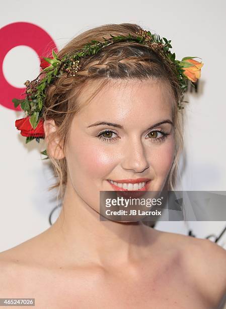Maggie Grace attends the 23rd Annual Elton John AIDS Foundation Academy Awards Viewing Party on February 22, 2015 in West Hollywood, California.