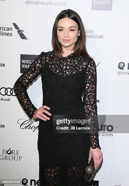 Crystal Reed attends the 23rd Annual Elton John AIDS Foundation Academy Awards Viewing Party on February 22, 2015 in West Hollywood, California.