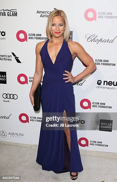 Amy Paffrath attends the 23rd Annual Elton John AIDS Foundation Academy Awards Viewing Party on February 22, 2015 in West Hollywood, California.